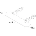 Полка стеклянная Fixsen Sofita Crystal SF-35003