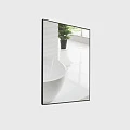 Зеркало BelBagno 60 SPC-AL-600-800 Nero черное