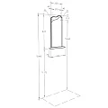 Зеркало Aquaton Колибри 45 L 1A065302KO01L белый