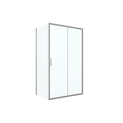 Душевой уголок Bravat Drop 120x80см BS120.3100A профиль хром, стекло прозрачное