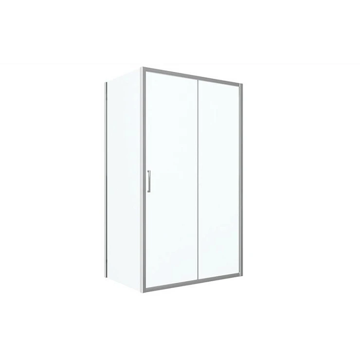 Душевой уголок Bravat Drop 120x80см BS120.3100A профиль хром, стекло прозрачное