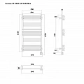 Полотенцесушитель электрический Приоритет Богема 19 ED19 118x60 хром