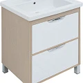 Тумба с раковиной Aquanet Гретта Exclusive 60 273267 светлый дуб