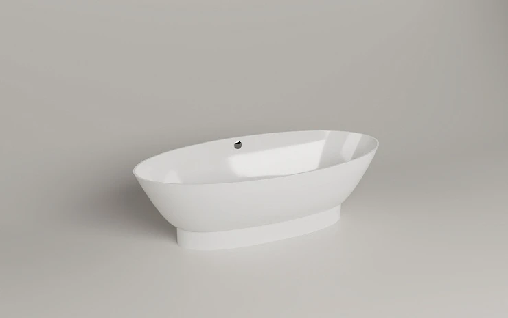 Ванна из искусственного камня ESSE BARBADOS 180x87 EBAR1800 белая глянцевая