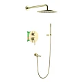 Душевой комплект Timo Saona SX-2379/17SM с внутренней частью, золото матовое