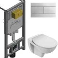 Комплект Jacob Delafon Patio E21740RU-00 кнопка хром