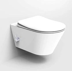 Унитаз подвесной Boheme Avva 972-2-W белый глянец