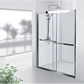Душевая дверь в нишу Aquanet Delta 150см NPD6122 профиль хром, стекло прозрачное
