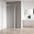Душевой уголок Cezares Comfort 100x90см COMFORT-AH-1-100/90-C-Cr профиль хром, стекло прозрачное