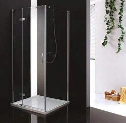 Душевой уголок Cezares Bergamo 120x100см BERGAMO-W-AH-1-120/100-C-Cr-R профиль хром, стекло прозрачн