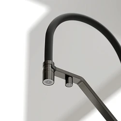 Смеситель для кухни Sancos Loro SC4007GG вороненая сталь / черный