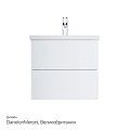 Тумба с раковиной AM.PM Gem 60 белый глянец