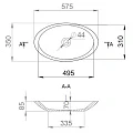 Раковина накладная Salini 1101102G белая глянцевая