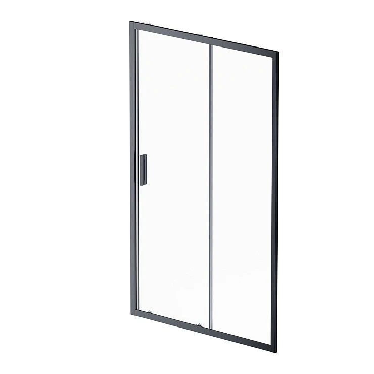 Дверь душевая в нишу AM.PM Gem 120см W90G-120-1-195BT профиль черный, стекло прозрачное