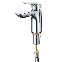 Смеситель для раковины Aquatek Вега AQ1012CR с гигиеническим душем, хром