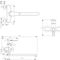 Смеситель для ванны с душем Bravat Line F65299C-1L хром