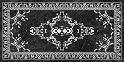 Керамогранит Kerama Marazzi Риальто 119,5x238,5 см серый тёмный декорированный лаппатированный