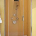 Душевая дверь в нишу GuteWetter Slide Door GK-862 L 145 см, профиль хром, стекло прозрачное