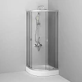 Душевой уголок AM.PM X-Joy 80x80см W88E-205-080MT64 профиль матовый хром, стекло прозрачное