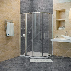 Душевой уголок RGW Hotel HO-62 100x130см 03066213-11 профиль хром, стекло прозрачное