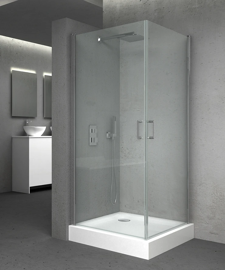 Душевой уголок Golden Frog 90x90см 6K1059 профиль хром, стекло прозрачное