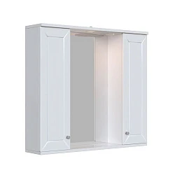 Зеркало-шкаф SanStar Бриз 80 15.1-2.4.1. с подсветкой, белый