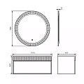Тумба с раковиной Comforty Мадрид 100 белая матовая (раковина Comforty 100E)