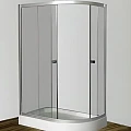 Душевой уголок Golden Frog 80x120см SRGF-138R с поддоном, профиль хром, стекло позрачное