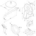 Душевой комплект AM.PM X-Joy FB85A1RH02 с внутренней частью, чёрный