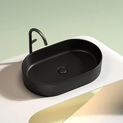 Раковина накладная Ceramica nova Element 600*380*122мм CN6048MB черная матовая