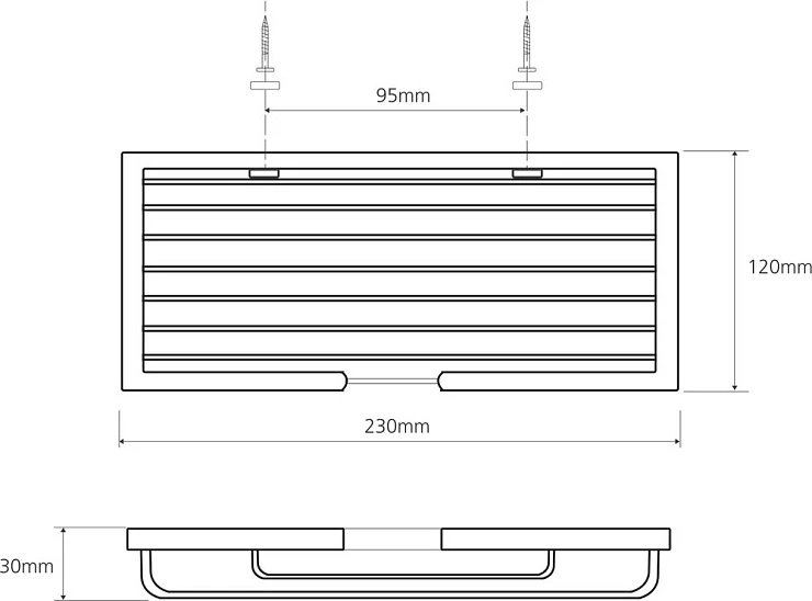 Полка Bemeta Cytro 104308072 для душа, хром