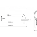 Поручень Bemeta 301101001