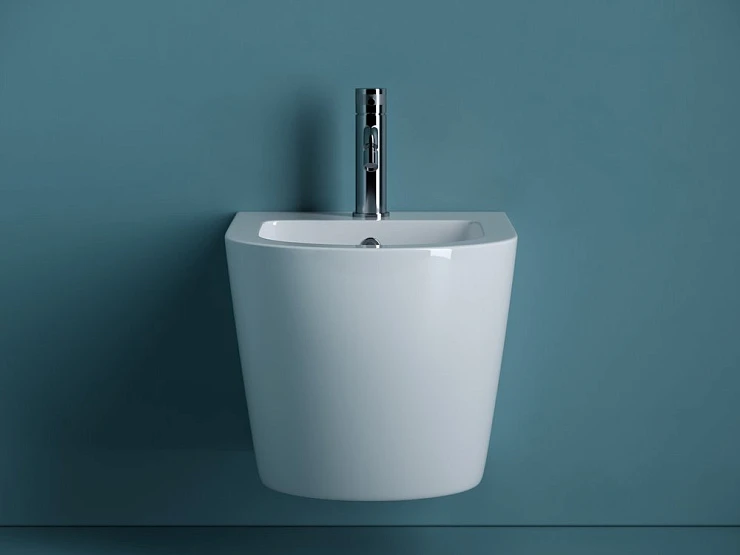 Биде подвесное Ceramica Nova Uno CN11002 белый глянец