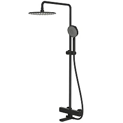 Душевая стойка Bravat F699153BW-A2 чёрная матовая