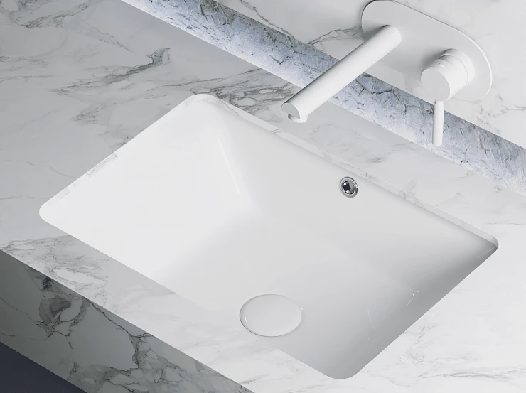 Раковина встраиваемая под столешницу Ceramica Nova Element 55см CN6045 белая