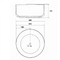 Раковина накладная ABBER Bequem AC2114Regen хамелеон