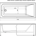 Экран Aquanet Bright 175см 00216303 белый