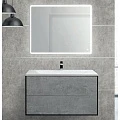 Тумба под раковину Cezares PREMIER-HPL-100-2C-SO-CESTR-BLUM-EST Cemento Struttura