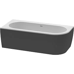 Акриловая ванна Cezares Slim 180x80x60 SLIM CORNER-180-80-60-L-NERO-SET черная