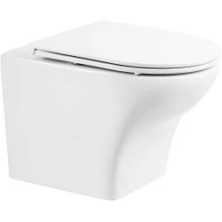 Унитаз подвесной BelBagno Kraft BB064CHR крышка-сиденье BB870SC белый глянец