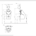 Писсуар подвесной ARROW AN661 белый глянец