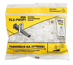 Cистема выравнивания плитки TLS PROFI. ЗАЖИМЫ (100шт.) 1,4 мм