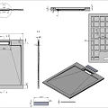 Душевой поддон Vincea 100х80см VST-4SRL8010G серый