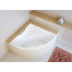 Акриловая ванна Excellent Glamour 150x150 WAEX.GLA15WH белая глянцевая