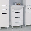 Тумба с раковиной Aquaton Ария Н 50 белая