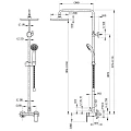 Душевая стойка Bravat Opal F9125183CP-A5-RUS хром
