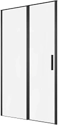 Душевая дверь в нишу Allen Brau Priority 120x200 см 3.31009.BBA профиль черный, стекло прозрачное