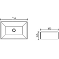 Раковина накладная Ceramica Nova Element CN5013 белая глянцевая