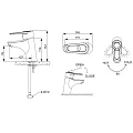 Смеситель для раковины Bravat Loop F1124182CP-RUS хром
