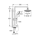 Душевая стойка Grohe New Tempesta System 26381001 хром